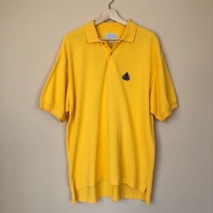 Izod Yellow Polo Shirt Sz M